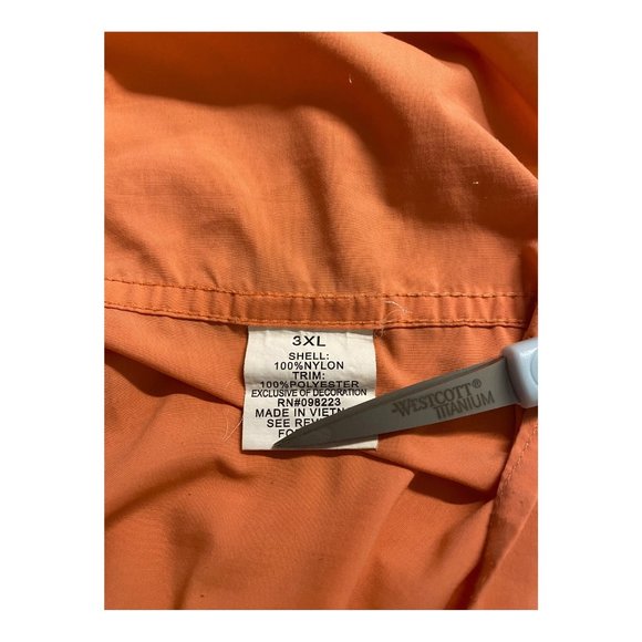 Magellan Outdoors Big Tall 3XL Vented Shirt Orange Angler Fit Fish Gear Mag Wick - Picture 8 of 14